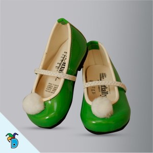 Zapatilla de princesa verde